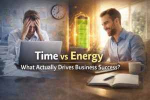 Read more about the article Time vs Energy: What Actually Drives Business Success?