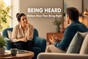 Being heard matters more than being right in a focused coaching conversation